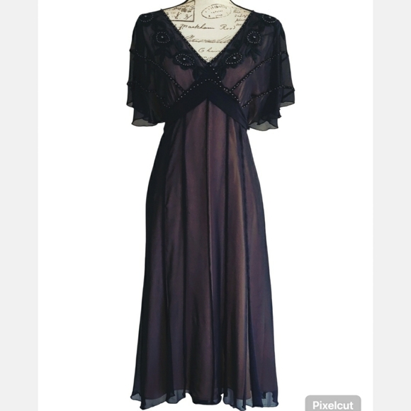 Adrianna Papell Dresses & Skirts - Adrianna papell Navy Beaded Dress.